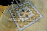 Мозаика мраморная 1м х 1м.
Цена от 340$ за кв.м.